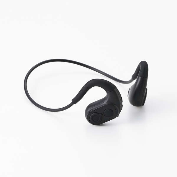 Bluetooth両耳ヘッドセット/ネックバンド式 オープンイヤー型/ブラック【LBT-HSOE01BK】