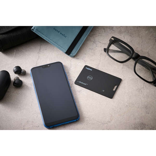 ワイヤレス充電対応/スマートトラッカー/カードタイプ/Android【LGT-WCCD1BKG】