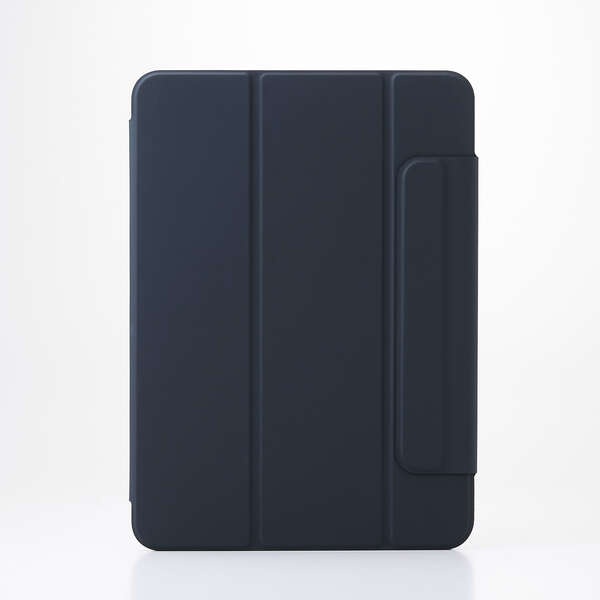11インチiPad Pro(M4)/フラップケース/超薄型/ソフトレザー/マグネット装着/スリープ対応/ネイビー【TB-A25PMWVPF2NV】