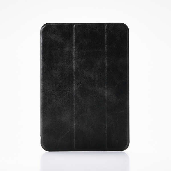 8.3インチiPad mini(A17 Pro)/フラップケース/薄型軽量/背面クリア/2アングル/スリープ対応/ブラック【TB-A25SWVBK】