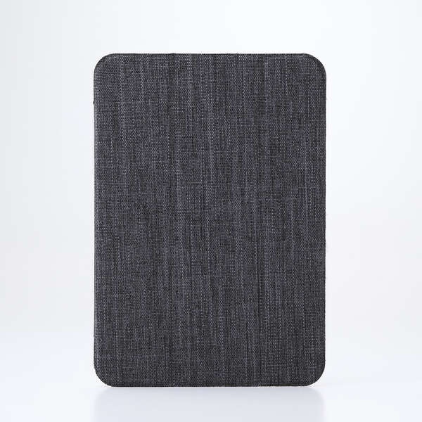 8.3インチiPad mini(A17 Pro)/フラップケース/薄型軽量/ファブリック/背面クリア/2アングル/ブラック【TB-A25SWVCBK】