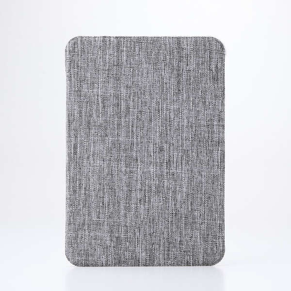 8.3インチiPad mini(A17 Pro)/フラップケース/薄型軽量/ファブリック/背面クリア/2アングル/グレー【TB-A25SWVCGY】