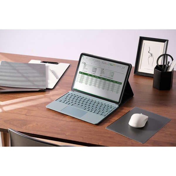 Surface Pro12/フラップケース/4アングル/軽量/キーボード対応【TB-MSP25PLF2CBK】