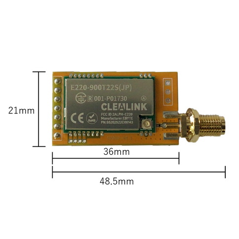 LoRa通信モジュール評価ボード[E220-900T22S(JP)R2搭載]【E220-900T22S(JP)-EV2】