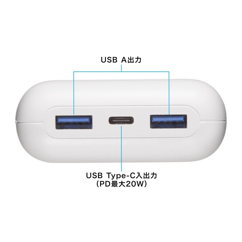 モバイルバッテリー(20000mAh・PD20W)【BTL-RDC39】