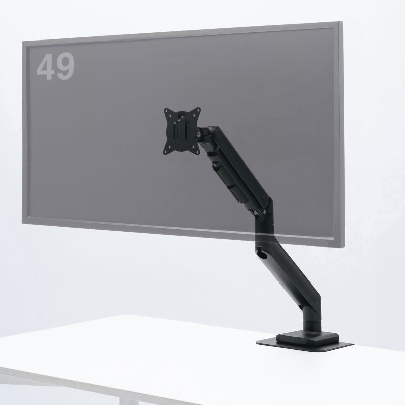 モニターアーム(ガススプリング式・耐荷重20kg・ブラック)【CR-LAC1406BK】