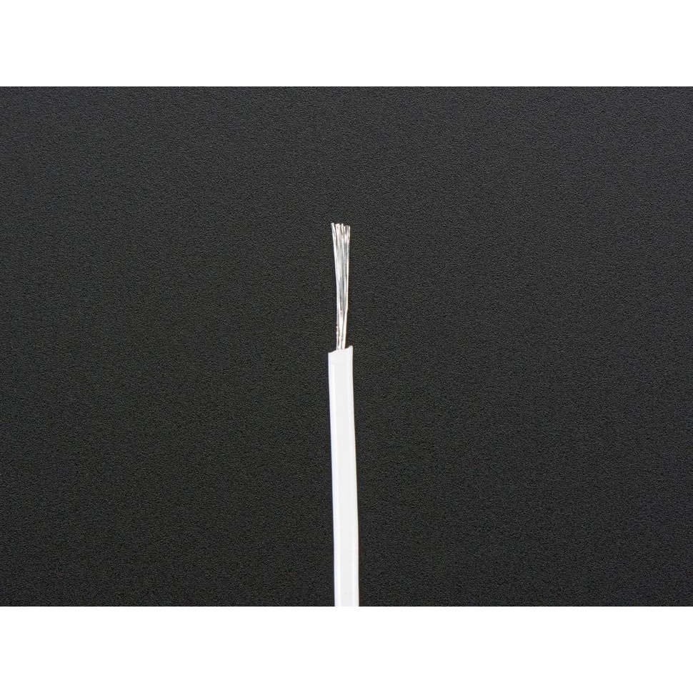 シリコンワイヤー(2m、AWG26、白色)【1882】