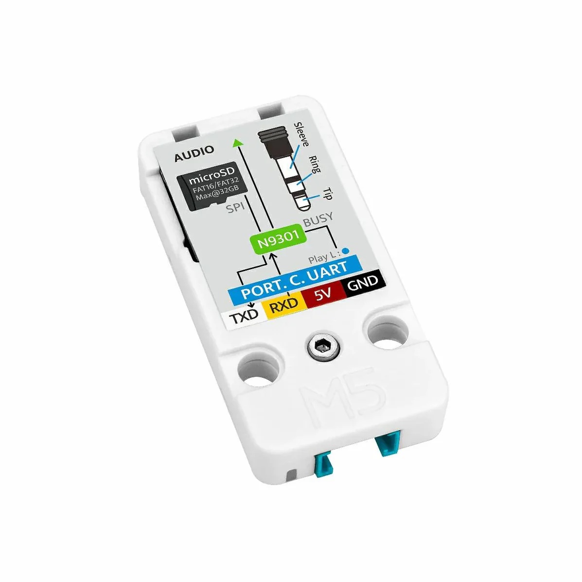 M5Stack オーディオプレイヤーユニット(N9301)【M5STACK-U197】