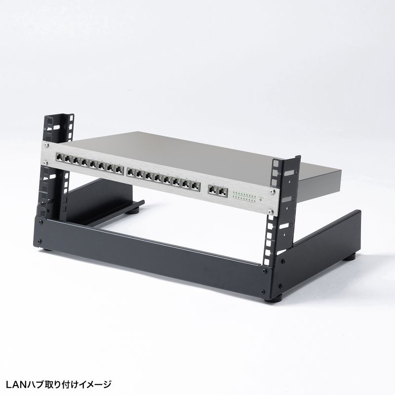 卓上19インチマウントラック(4U)【CP-TB4UBK】