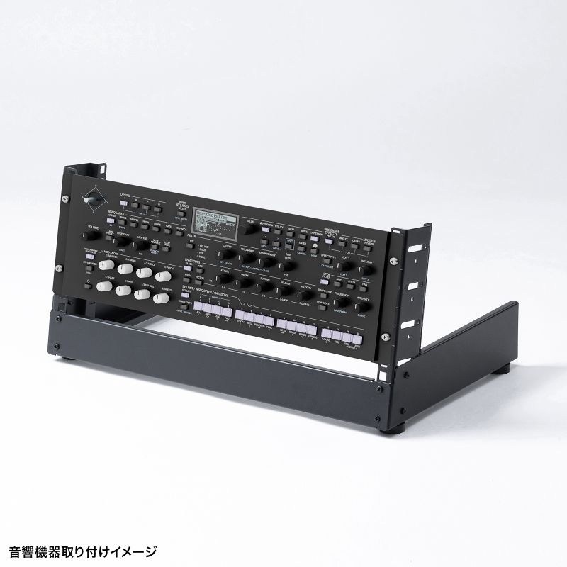 卓上19インチマウントラック(4U)【CP-TB4UBK】