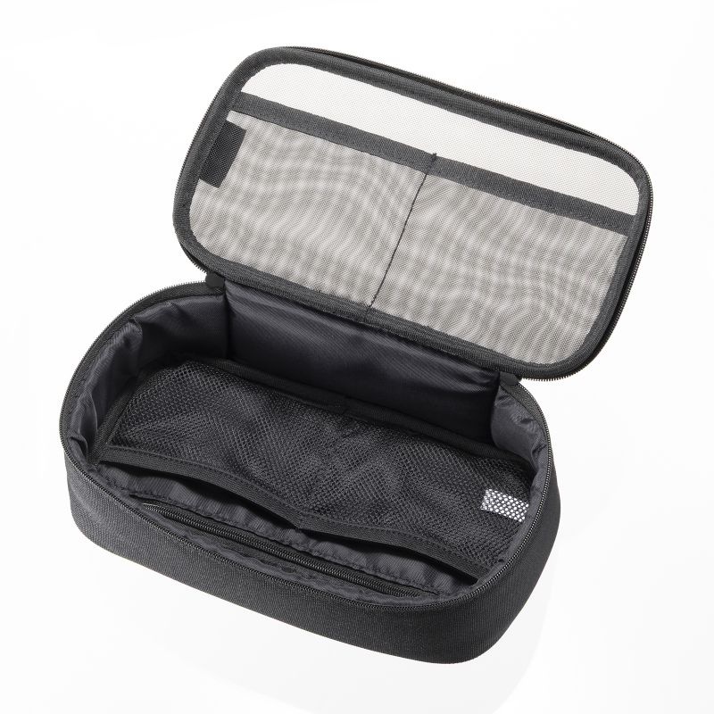 メッシュガジェットケース(W205×D65×H105mm)【IN-MSBOX2BK】