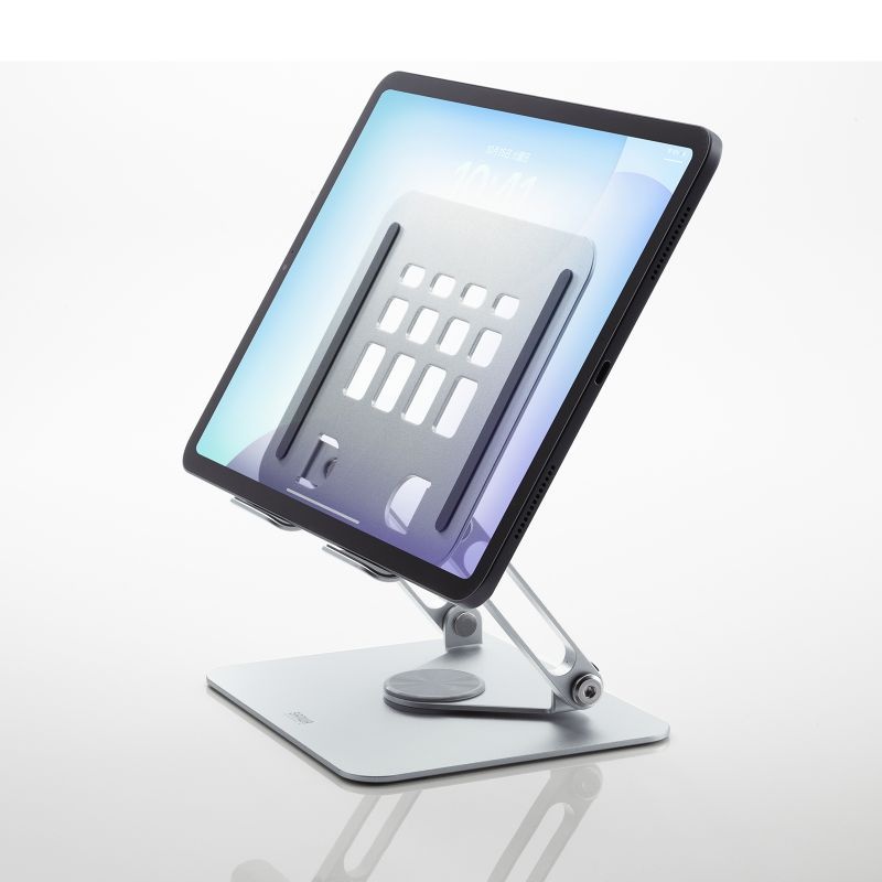タブレットスタンド(回転式・アルミ製)【PDA-STN87S】