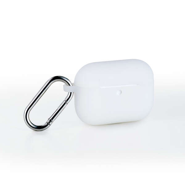 AirPods Pro 3対応/シリコンケース/カラビナ付/クリア【AVA-AP07SCCR】