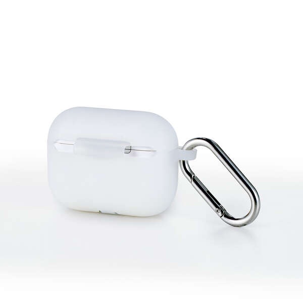 AirPods Pro 3対応/シリコンケース/カラビナ付/クリア【AVA-AP07SCCR】