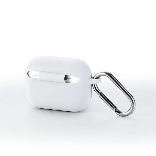 AirPods Pro 3対応/シリコンケース/カラビナ付/グレー【AVA-AP07SCGY】