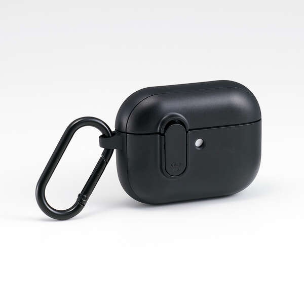 AirPods Pro 3対応/TOUGH SLIM Lockケース/カラビナ付/ブラック【AVA-AP07TSLBK】