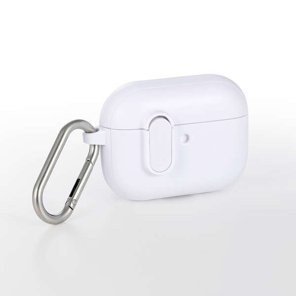 AirPods Pro 3対応/TOUGH SLIM Lockケース/カラビナ付/ホワイト【AVA-AP07TSLWH】