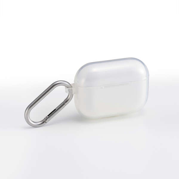 AirPods Pro 3対応/ソフトケース/カラビナ付/クリア【AVA-AP07UCCR】