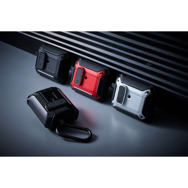 AirPods Pro 3対応/ZEROSHOCK Lockケース/カラビナ付/シルバー【AVA-AP07ZEROLSV】