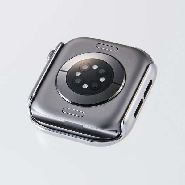 Apple Watch 42mm/フルカバーケース/プレミアムガラス/高透明/メタリック/シルバー【AW-25BFCGPSV】