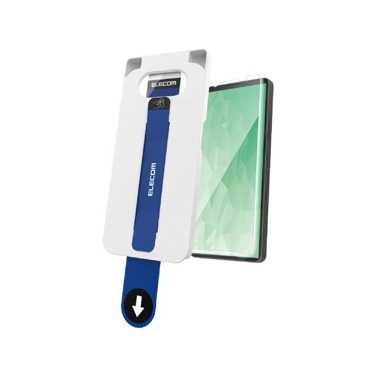 Xperia 10 Vll (SO-52F)/ガラスフィルム/D3O/高透明/超簡単貼り付けツール【PM-X252FLG3T】