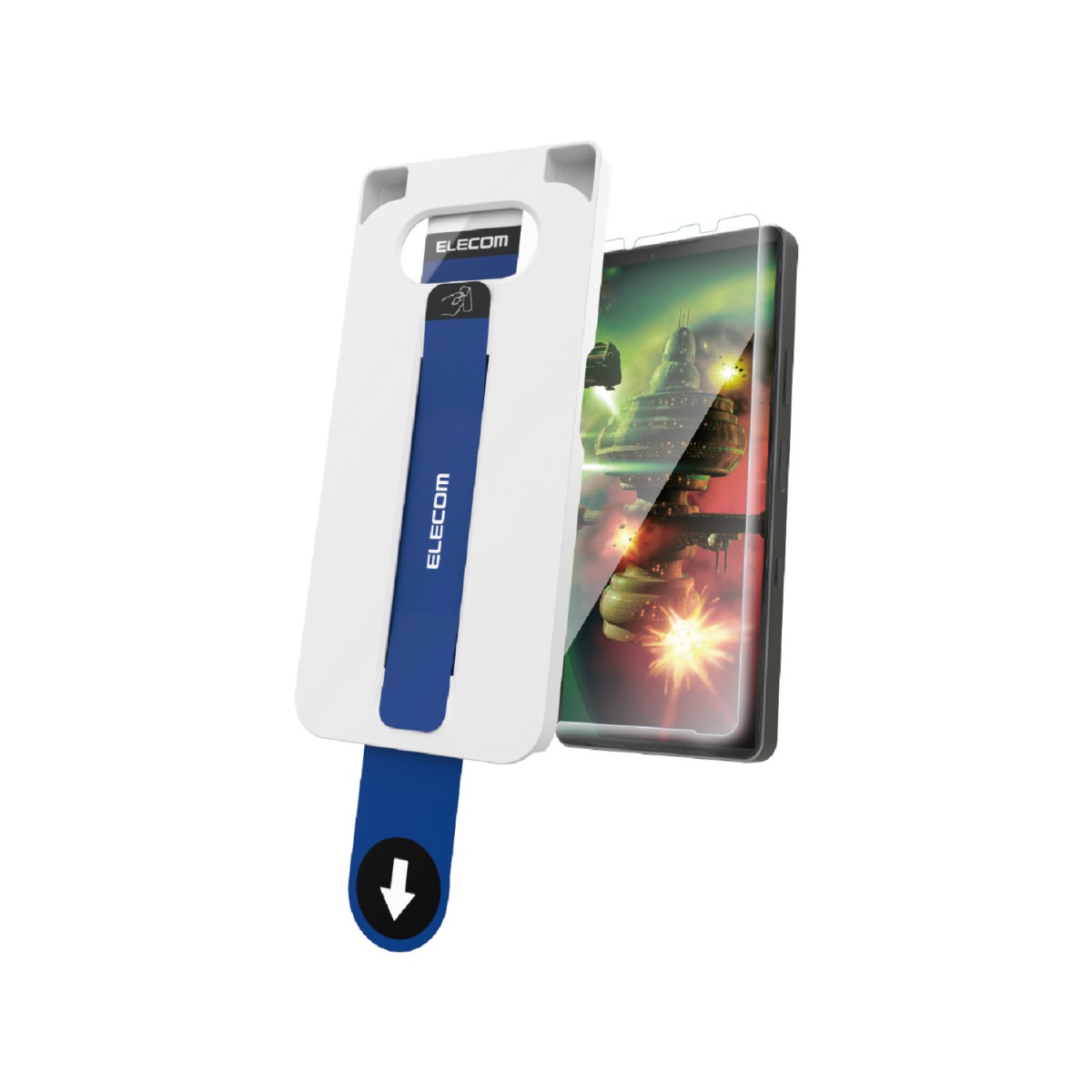 Xperia 10 Vll (SO-52F)/ガラスフィルム/動画映え/超簡単貼り付けツール【PM-X252FLGART】