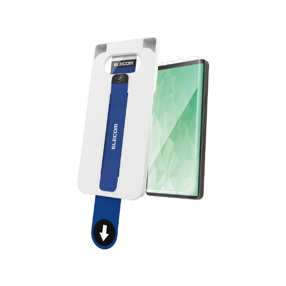 Xperia 10 Vll (SO-52F)/ガラスフィルム/高透明/超簡単貼り付けツール【PM-X252FLGGT】