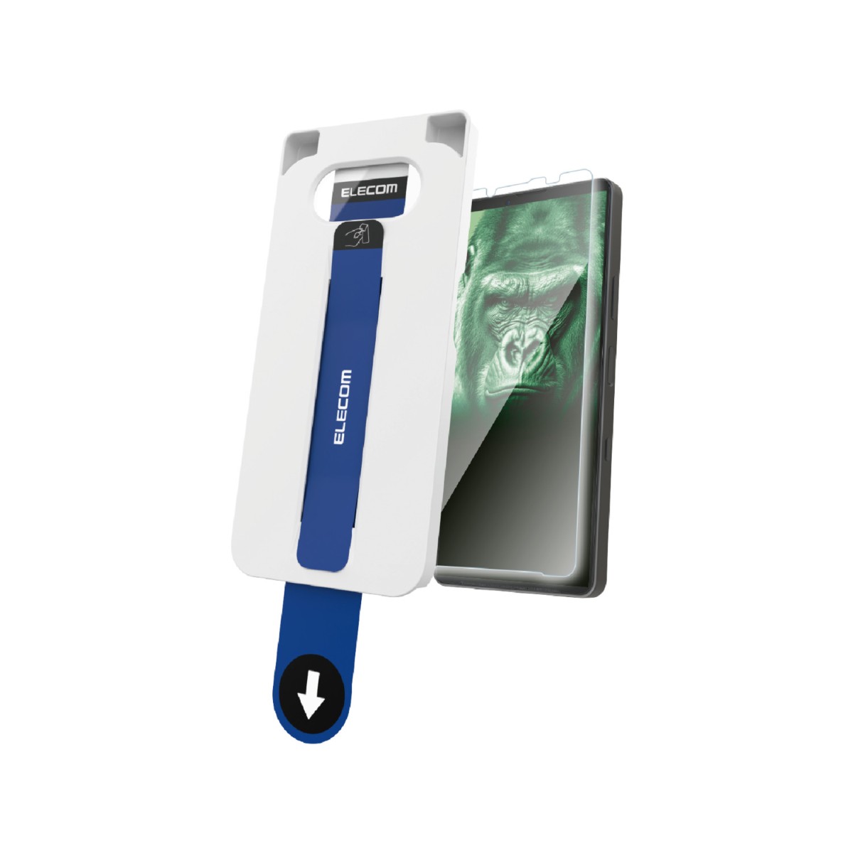 Xperia 10 Vll (SO-52F)/ガラスフィルム/ゴリラ/0.21mm/超簡単貼り付けツール【PM-X252FLGOT】