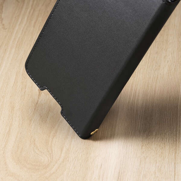 Xperia 10 Vll (SO-52F)/手帳型ケース/磁石付/耐衝撃/ハンドストラップ付/ブラック【PM-X252PLFY4BK】