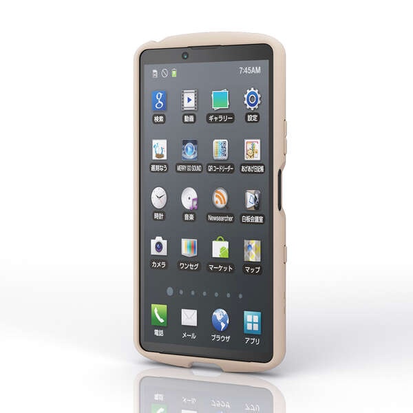 Xperia 10 Vll (SO-52F)/TOUGH SLIM LITE/フレームカラー/ストラップホールシート付/ベージュ【PM-X252TSLFCBE】