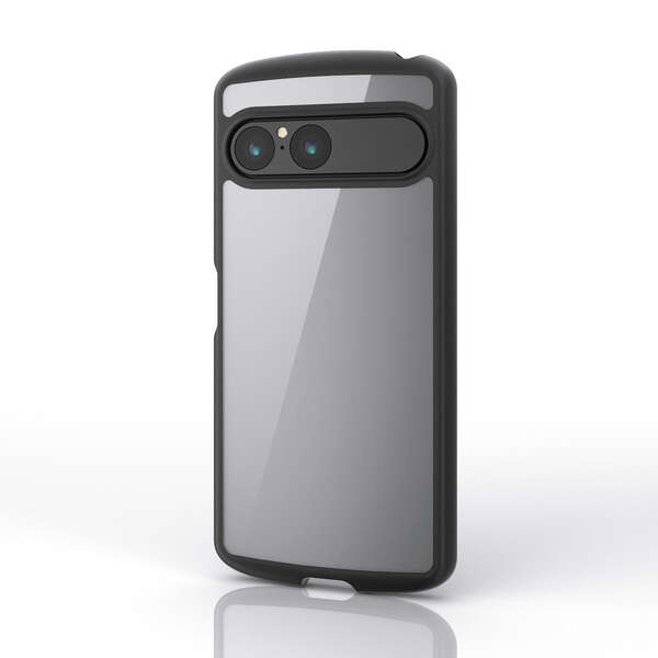 Xperia 10 Vll (SO-52F)/TOUGH SLIM LITE/フレームカラー/ストラップホールシート付/ブラック【PM-X252TSLFCBK】