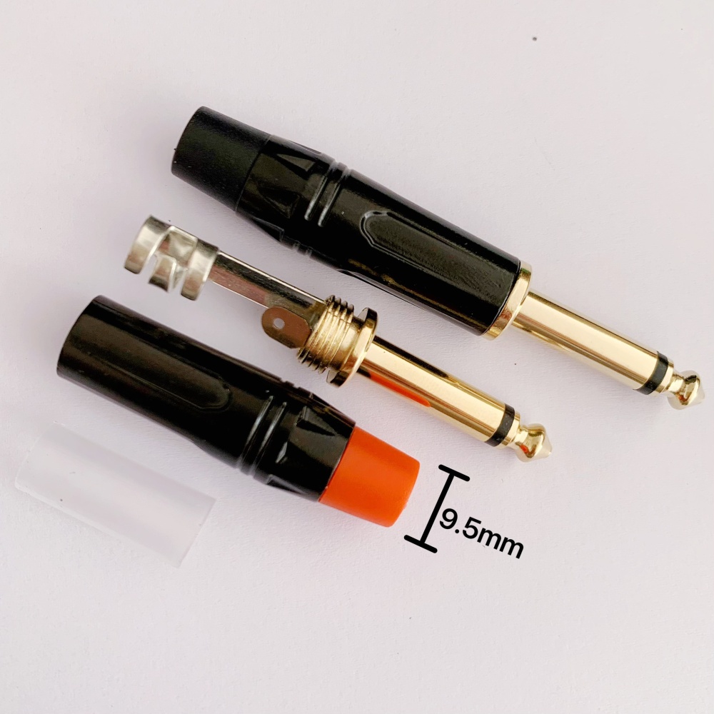 6.3mm モノラルプラグ(黄)【XJY05Y】