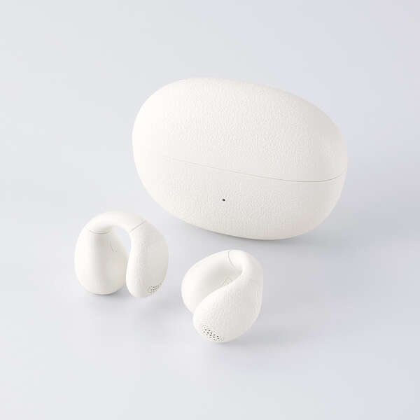 オープンイヤー型イヤーカフタイプ完全ワイヤレスイヤホン【LBT-OWS03WH】