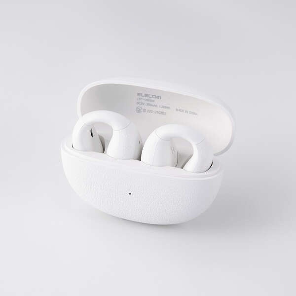 オープンイヤー型イヤーカフタイプ完全ワイヤレスイヤホン【LBT-OWS03WH】