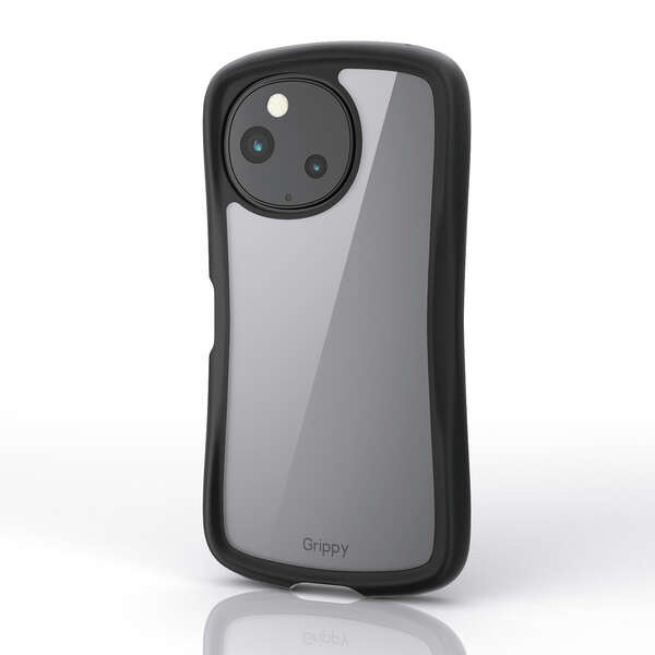 AQUOS sense10/9 Grippy ハイブリッドケース フレームカラー ストラップホールシート付【PM-S253GRPFCBK】