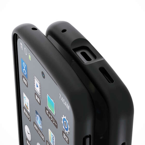 AQUOS sense10/9 TOUGH SLIM LITE ケース フレームカラー ストラップホールシート付【PM-S253TSLFCBK】