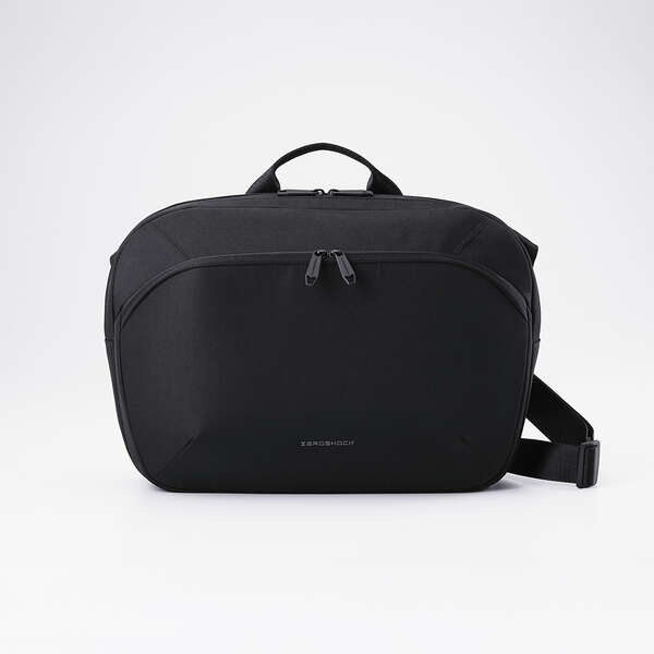 メッセンジャーバッグ 14インチ ポリエステル【ZSB-SB01P14BK】