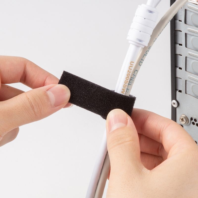 マジックバンド（厚さ2.7mm・幅20mm・長さ3m・黒）【CA-MF9BK】