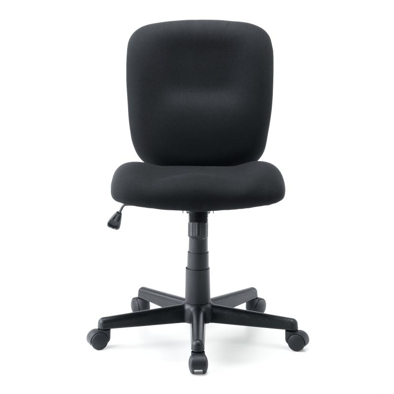 オフィスチェア（防傷/防汚生地・ロッキング・ブラック）【SNC-T167BK】