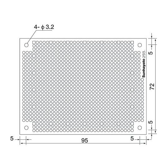 小型ユニバーサル基板【ICB-293G】