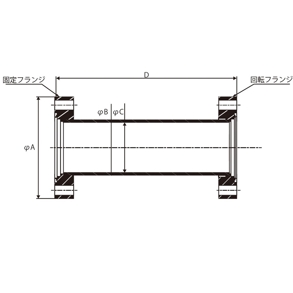 ICFフランジ ニップル【4-5084-02】