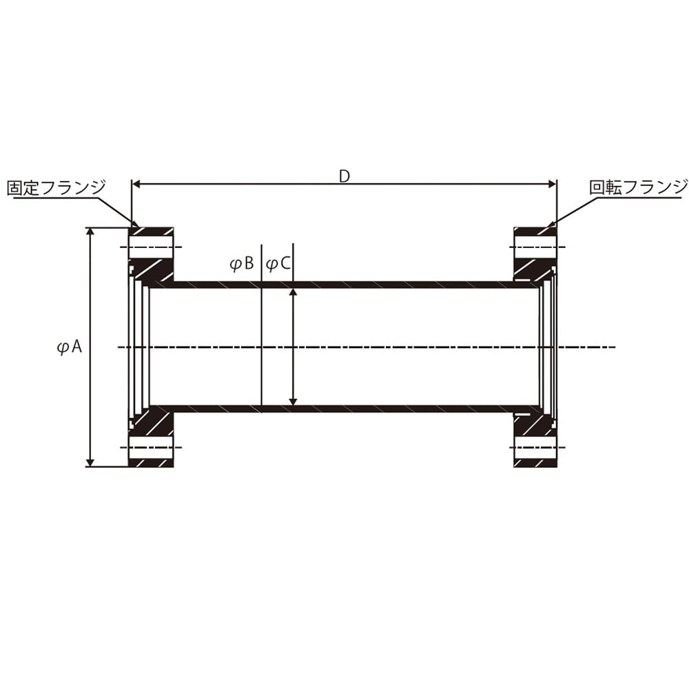 ICFフランジ ニップル【4-5084-05】