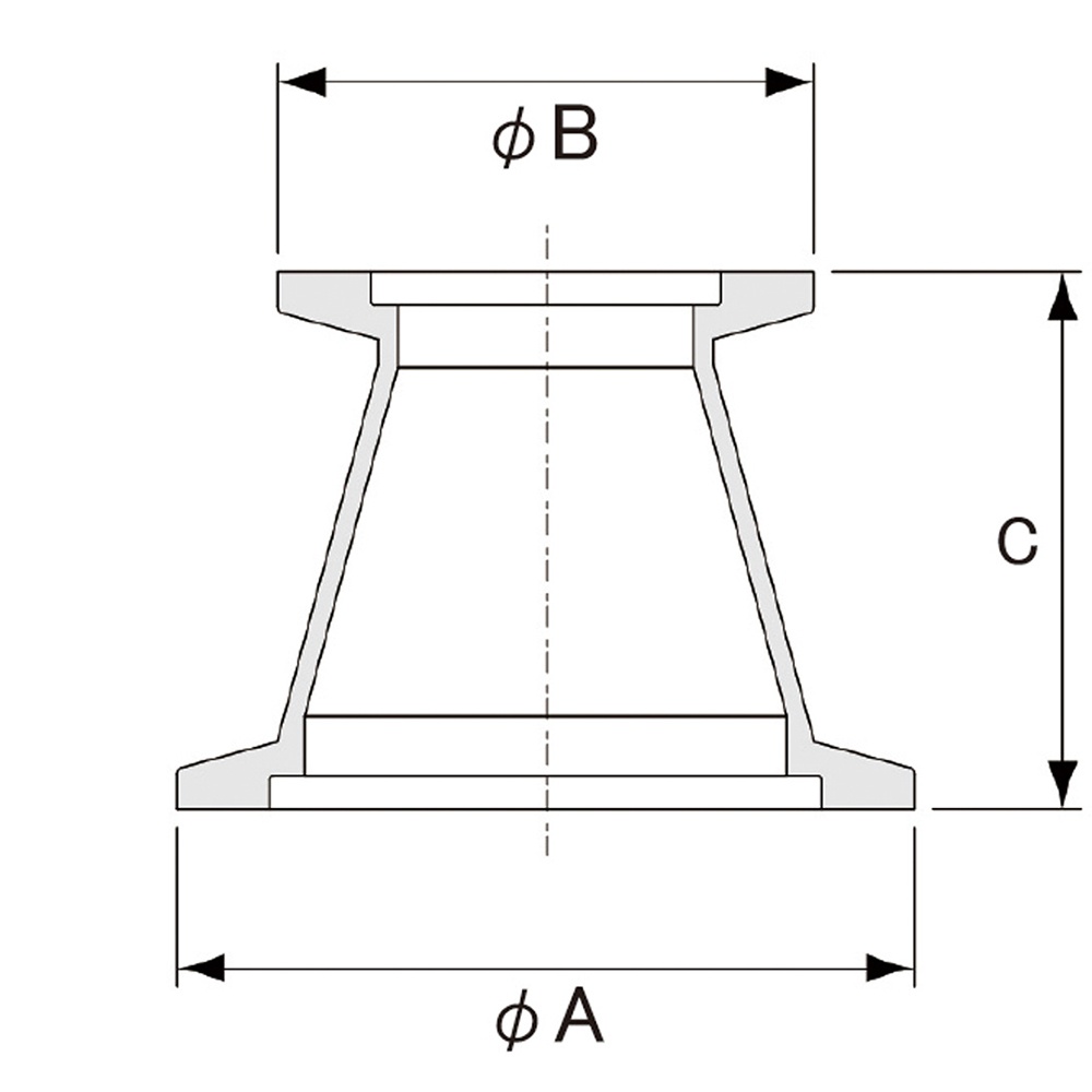 NW変換ニップル テーパー型 NW25/40【4-5086-03】