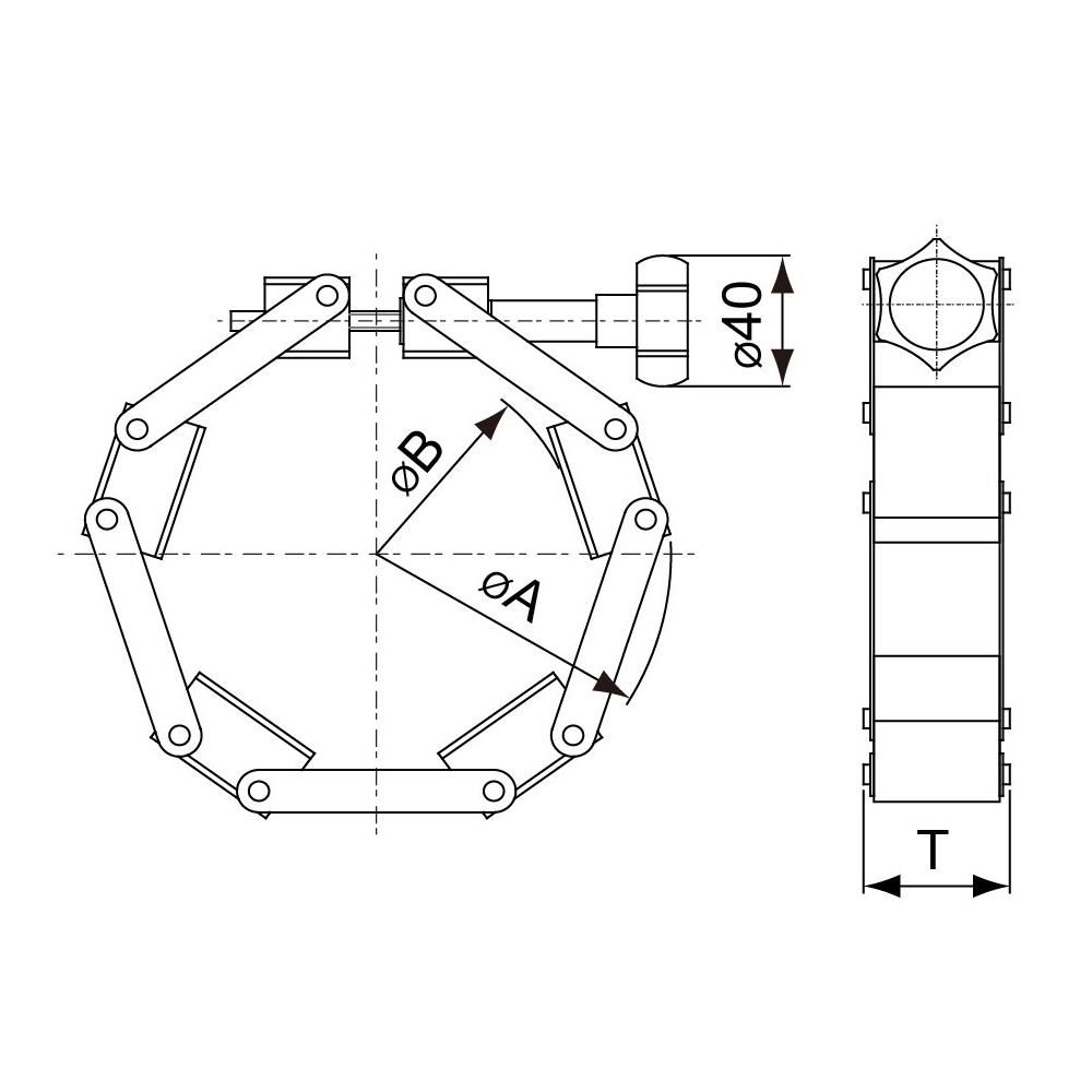 NW チェーン式クランプ NW100【4-5088-03】