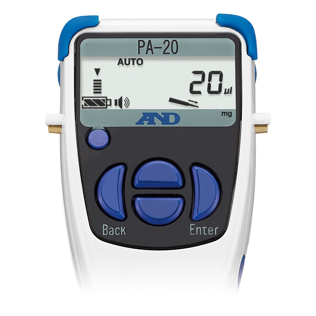 電動マイクロピペット 容量範囲:20μL【PA-20】