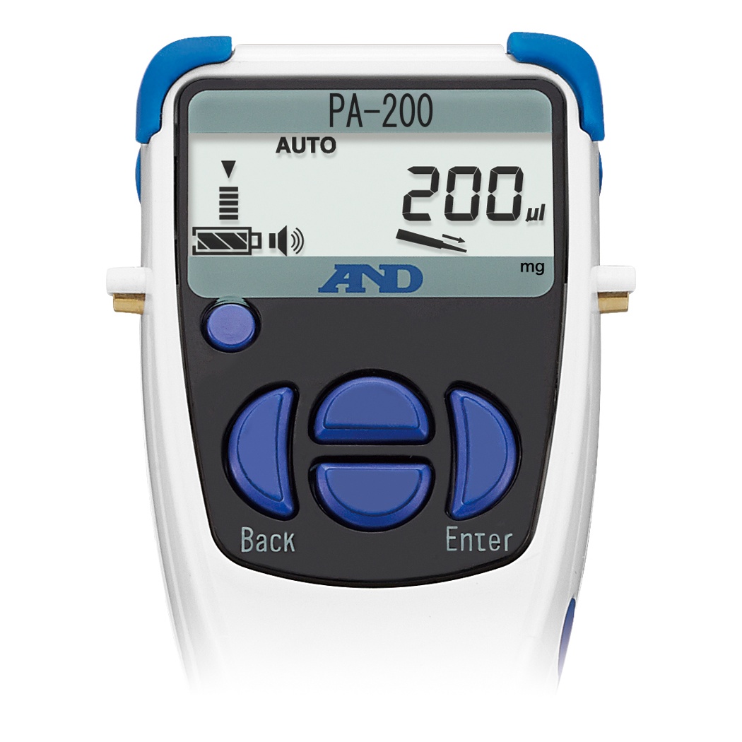 電動マイクロピペット 容量範囲:200μL【PA-200】