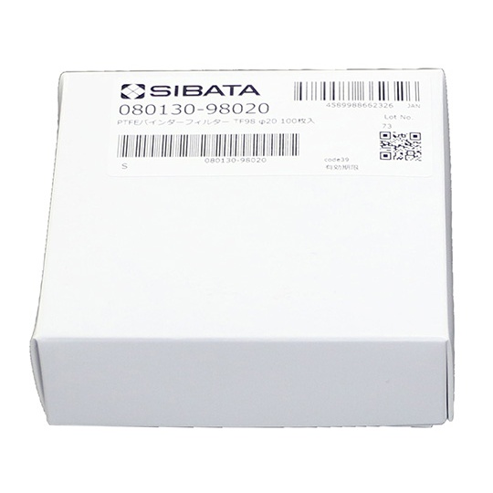PTFEバインダーフィルターTF-98 φ20 1箱(100枚入)【080130-098020】