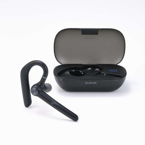 Bluetoothヘッドセット/充電ケース付き/耳掛け LBT-HSC41BK【LBT-HSC41BK】