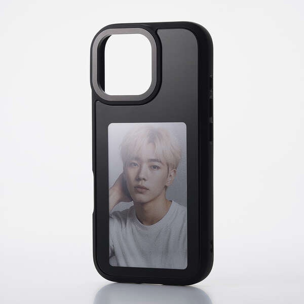 iPhone 17/背面ディスプレイケース/着せ替え/耐衝撃/ブラック PM-A25AEINK01BK【PM-A25AEINK01BK】