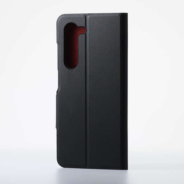 OPPO A5 5G/手帳型ケース/薄型/磁石付/ブラック PM-O252PLFUBK【PM-O252PLFUBK】